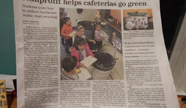 Journal News covering We Future Cycle Recycling Program at Ridgeway Elementary
