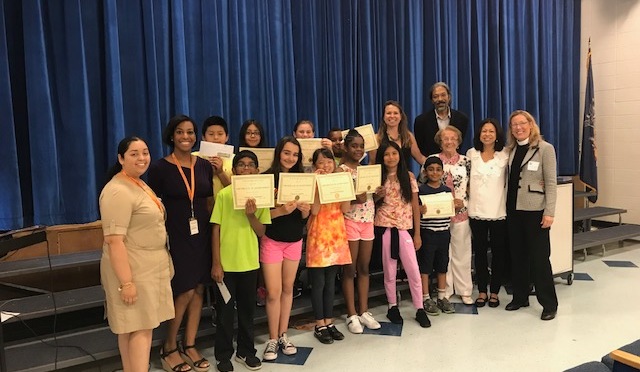 White Plains Elementary Students Celebrate Green Writing Contest