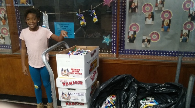 New Rochelle Ward School recycles boxes and boxes of markers