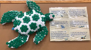 Rye MS students create Recycling Artwork to keep sorting motivation high